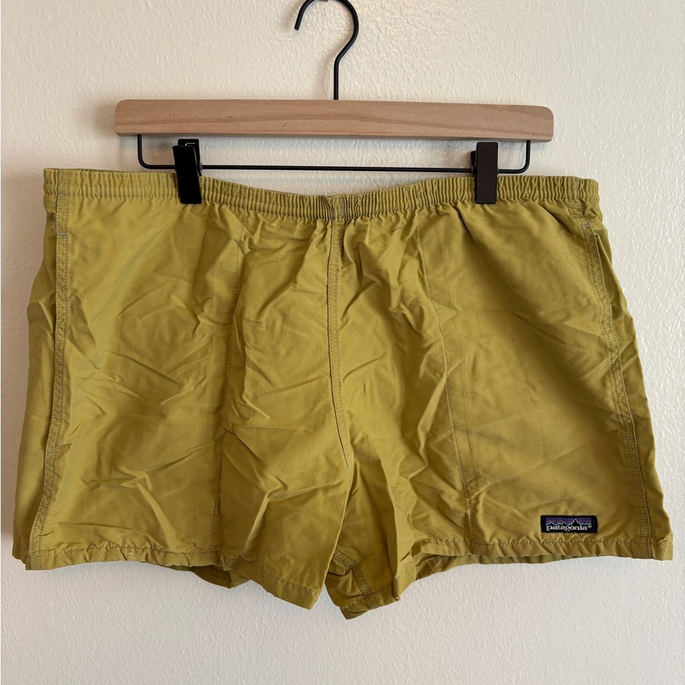 Patagonia Men's Vintage Yellow Baggies Shorts (1990)